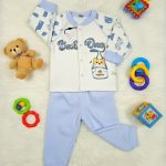 Premium Printed Shirt & Pant Set for Boys - Comfortable Outfit (Brown & Blue)