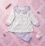 Floral Frock and Pant Set PURPLE | China Imported - Image 2